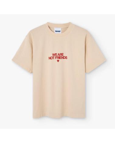T-SHIRT WE ARE NOT FRIENDS 'OFF BOLD LOVE' BEGE NAN