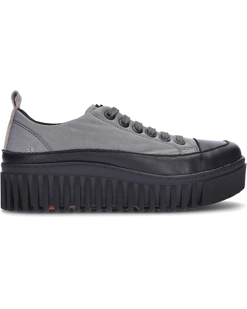 ART ZAPATILLAS BRIGHTON 1518 CON PLATAFORMA - GRIS/NEGRO GREYBLACK