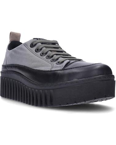 ART ZAPATILLAS BRIGHTON 1518 CON PLATAFORMA - GRIS/NEGRO GREYBLACK