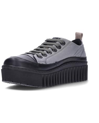ART ZAPATILLAS BRIGHTON 1518 CON PLATAFORMA - GRIS/NEGRO GREYBLACK