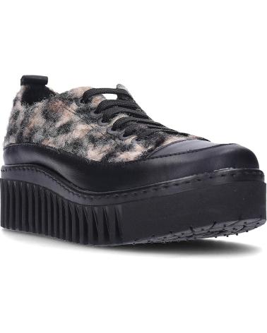 ZAPATILLAS ART BRIGHTON 1518S CON PLATAFORMA Y ESTAMPADO LEOPARDO LEOPARDBLACK
