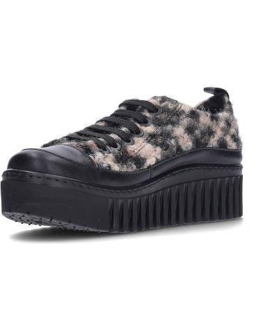 ZAPATILLAS ART BRIGHTON 1518S CON PLATAFORMA Y ESTAMPADO LEOPARDO LEOPARDBLACK