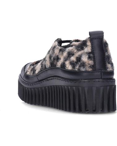 ZAPATILLAS ART BRIGHTON 1518S CON PLATAFORMA Y ESTAMPADO LEOPARDO LEOPARDBLACK