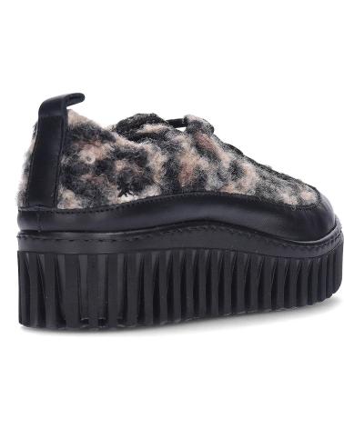ZAPATILLAS ART BRIGHTON 1518S CON PLATAFORMA Y ESTAMPADO LEOPARDO LEOPARDBLACK