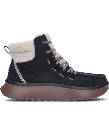 HEY DUDE BOTIM WENDY PEAK APRES SUEDE COZSTIT BLACKTAN 44367 BLACKTAN