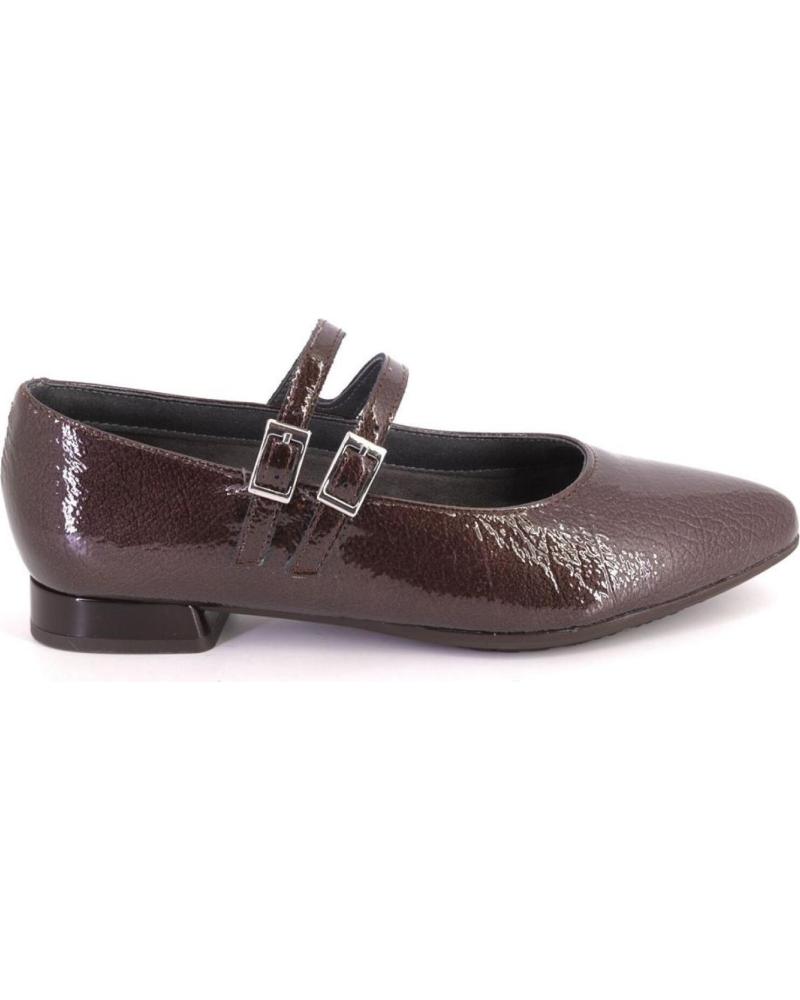 SAPATOS MARY JANES PITILLOS 10840 CASTANHO - ELEGANTES SAPATOS DE TIRA MARRON