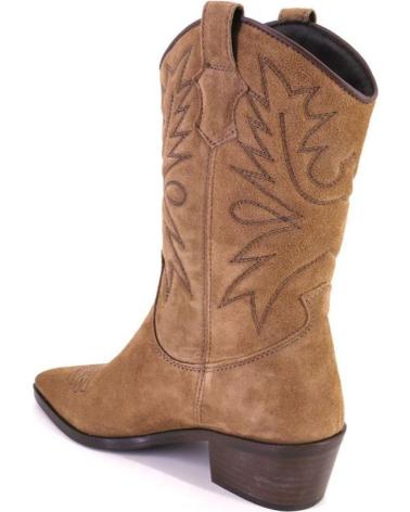 LOL SHOES HAYDE STIVALI WESTERN SCAMOSCIATI TAUPE TAUPE