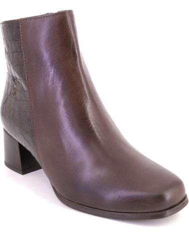 BOTTINES PITILLOS 10824 EN CUIR MARRON MARRON