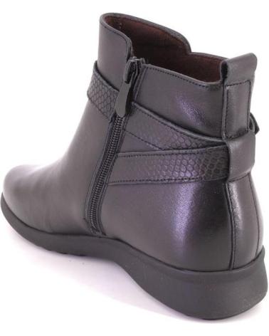BOTTINES TREINTAS W4402 EN CUIR NOIR POUR FEMME NEGRO