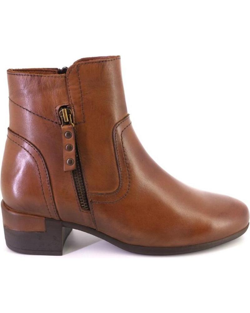 TREINTAS L1312 STIVALETTO IN PELLE MARRONE CUERO