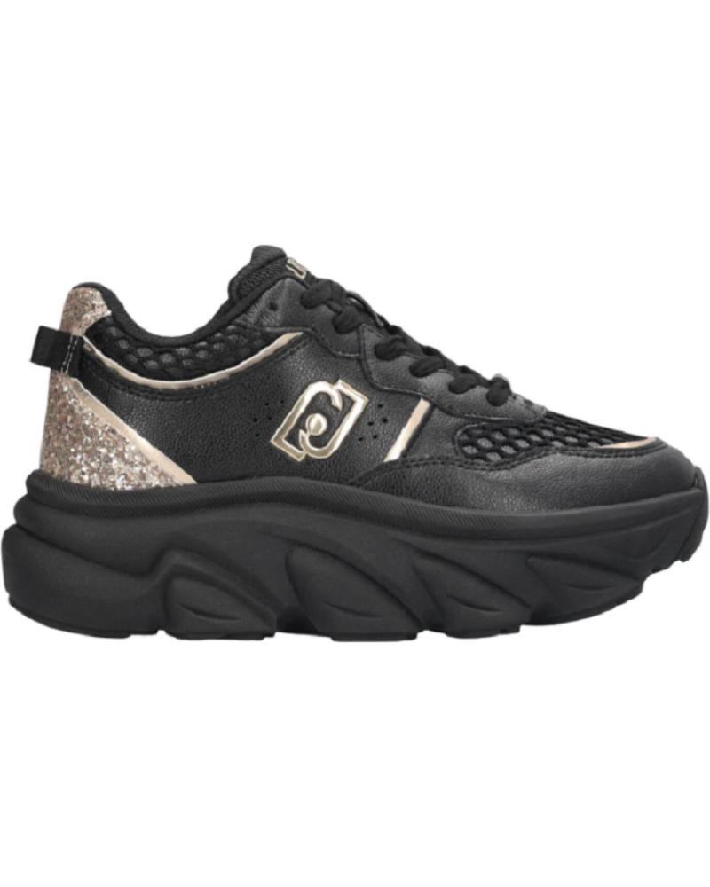 LIU JO TÊNIS STEFFY 01 BF5061PX783 PRETOS PARA MULHER NEGRO