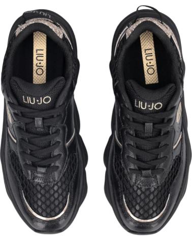 LIU JO TÊNIS STEFFY 01 BF5061PX783 PRETOS PARA MULHER NEGRO