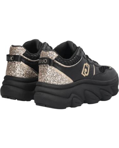 LIU JO TÊNIS STEFFY 01 BF5061PX783 PRETOS PARA MULHER NEGRO