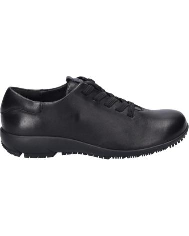 JOSEP SEIBEL CHARLOTTE-01 BLACK LEATHER CASUAL SNEAKERS FOR WOMEN NEGRO