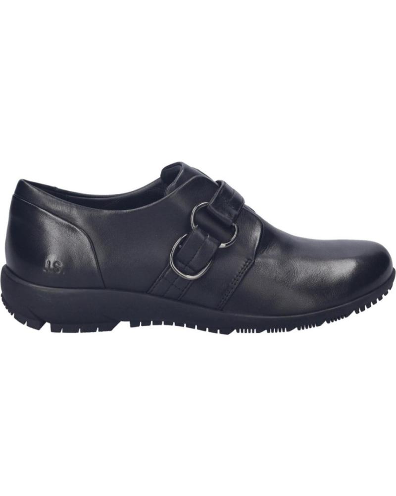 JOSEP SEIBEL CHARLOTTE-18 BLACK LEATHER LOAFERS NEGRO