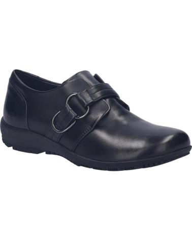 JOSEP SEIBEL CHARLOTTE-18 BLACK LEATHER LOAFERS NEGRO