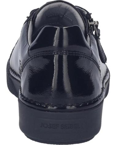TÊNIS JOSEP SEIBEL CLAIRE-13 DE COURO ENVERNIZADO PRETO NEGRO