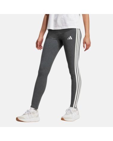 LEGGINGS SPORTIVI ADIDAS GRIGI CON 3 STRISCE LATERALI NAN