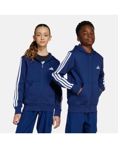 FELPA CON CAPPUCCIO E ZIP ADIDAS PER BAMBINI/E NAN