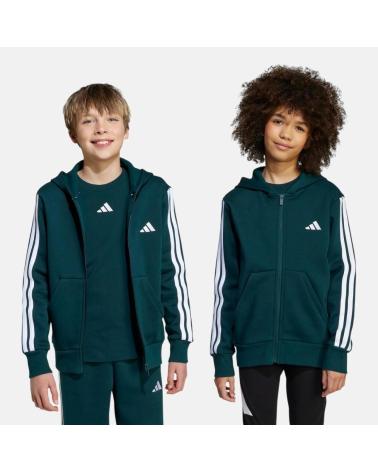 FELPA CON CAPPUCCIO E ZIP ADIDAS PER BAMBINI/E NAN