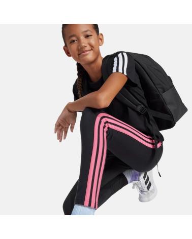 LEGGINGS ADIDAS NEGROS CON RAYAS ROSA FUCSIA NEGRO