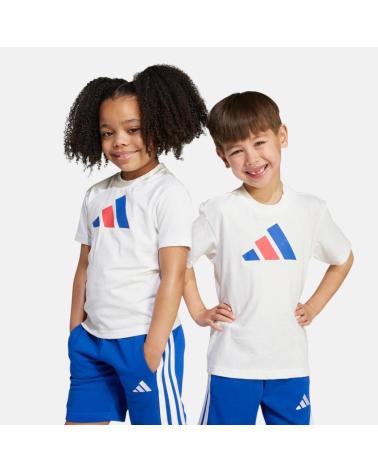 T-SHIRT MANICA CORTA ADIDAS LOGO COLORE BIANCO NAN
