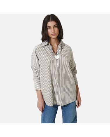 CAMICIA AMPIA YERSE CON COLLETTO E BOTTONI IN COLORE NAN NAN