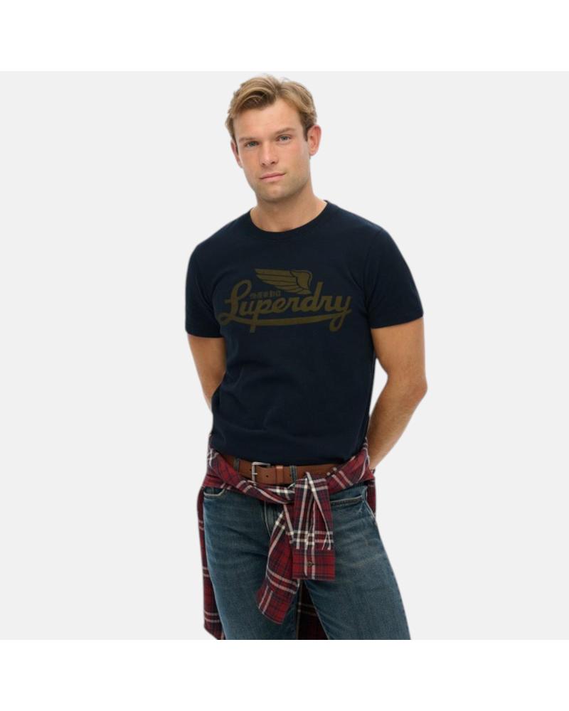 T-SHIRT MANGA CURTA SUPERDRY COM LOGO – AZUL MARINHO NAN T-SHIRT MANGA CURTA SUPERDRY COM LOGO – AZUL MARINHO NAN