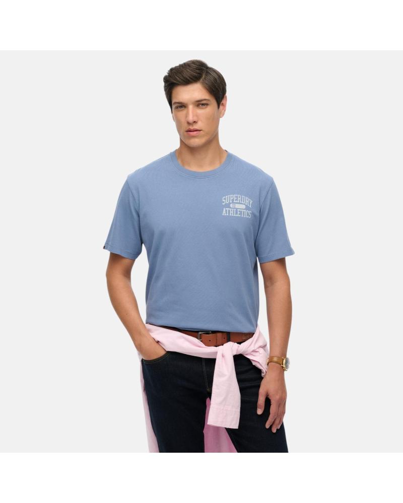 T-SHIRT MANGA CURTA SUPERDRY COM LOGO – AZUL CLARO NAN T-SHIRT MANGA CURTA SUPERDRY COM LOGO – AZUL CLARO NAN