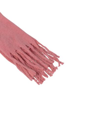 PLAIN FRINGE SCARF SYSTEM ACTION - PINK NAN