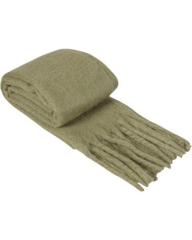 PLAIN FRINGE SCARF SYSTEM ACTION - KHAKI GREEN NAN