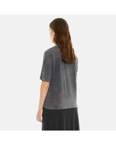 SYSTEM ACTION SHORT-SLEEVE T-SHIRT IN DARK GREY NAN