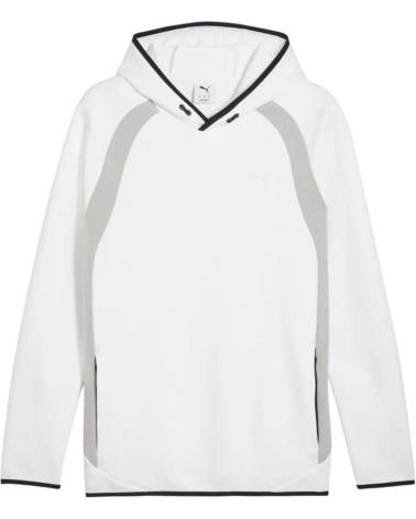 PUMA SUDADERA CON CAPUCHA BLANCA Y GRIS NAN