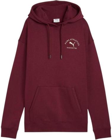 PUMA ESSENTIAL BORDEAUX HOODIE NAN