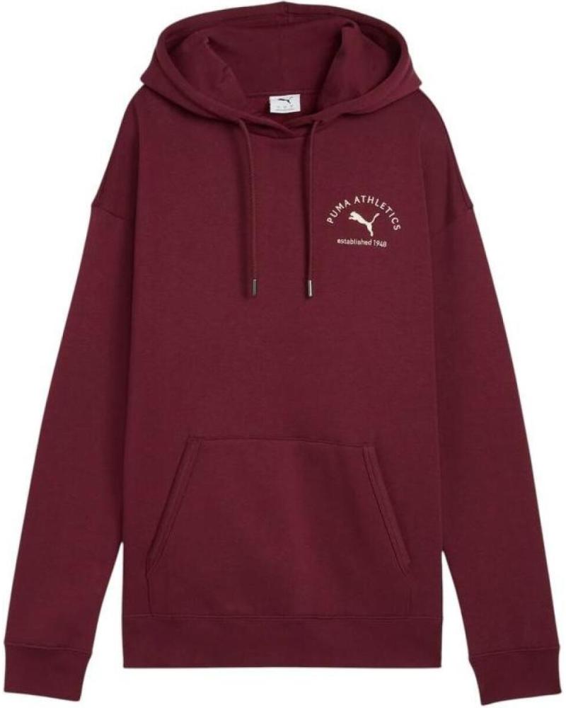PUMA ESSENTIAL BORDEAUX HOODIE NAN