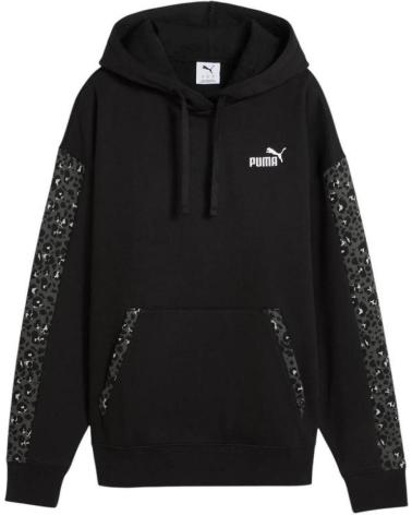 PUMA BLACK HOODED SWEATSHIRT NAN
