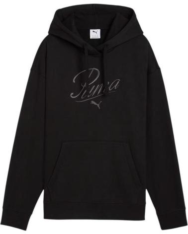 PUMA ESSENTIALS LOGO HOODED SWEATSHIRT MEN'S BLACK NAN