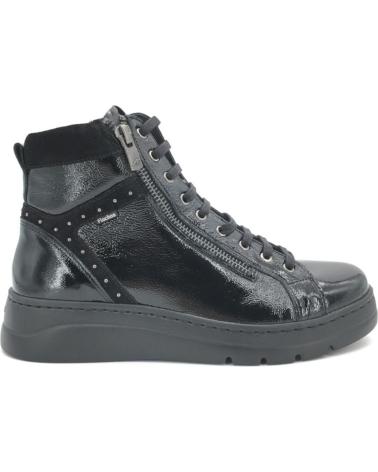 STIVALETTO FLUCHOS FLUCIN 13882 NERO CON CERNIERA LATERALE NEGRO