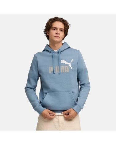 PUMA ESSENTIALS LOGO SKY BLUE HOODIE NAN