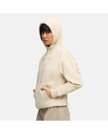 PUMA ESSENTIALS FLEECE HOODIE MEN'S - CREAM NAN