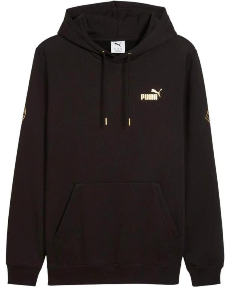 SWEAT À CAPUCHE PUMA ESSENTIALS PETIT LOGO NOIR POUR HOMME NAN