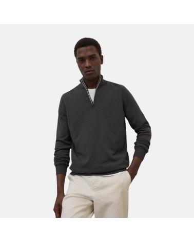 MAGLIONE ECOALF CON ZIP GRIGIO SCURO NAN