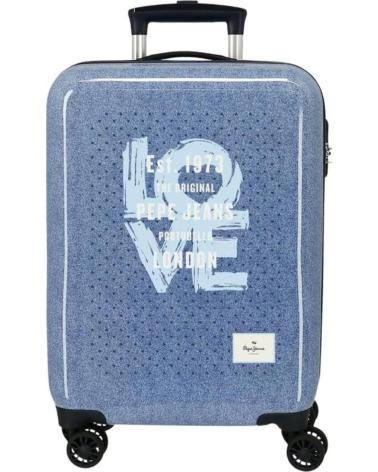 TROLLEY CABINA PEPE JEANS STAMPA LOVE BLU NAN