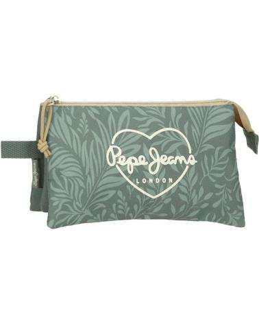 ASTUCCIO BEAUTY CASE PEPE JEANS CON DESIGN BOTANICO E TRIPLO SCOMPARTO NAN