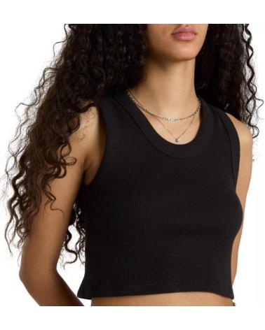 VANS OFF THE WALL TOPS MUJER VANS MODELO DREW RIB TANK COLOR NEGRO BLACK