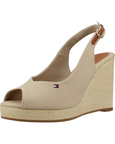 SANDALIAS DE CUÑA TOMMY HILFIGER FW0FW08597 BEIGE ACC