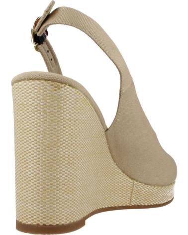 SANDALIAS DE CUÑA TOMMY HILFIGER FW0FW08597 BEIGE ACC