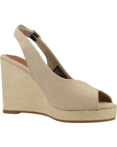 SANDALIAS DE CUÑA TOMMY HILFIGER FW0FW08597 BEIGE ACC
