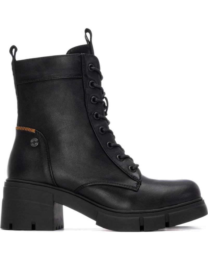 REFRESH 172906 BOTINES NEGROS CON PLATAFORMA PARA MUJER NEGRO