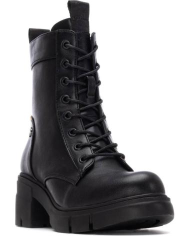 REFRESH 172906 BOTINES NEGROS CON PLATAFORMA PARA MUJER NEGRO